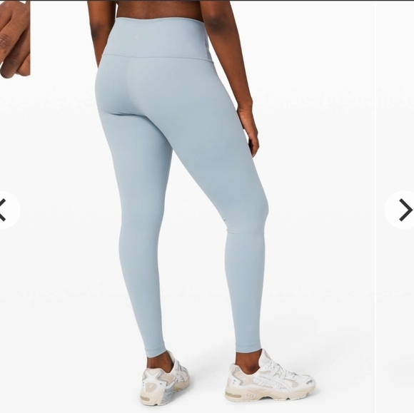 NWT Lululemon Plus Size Wunder Under High Rise 28" Leggings in Chambray Blue 14 - Picture 2 of 16